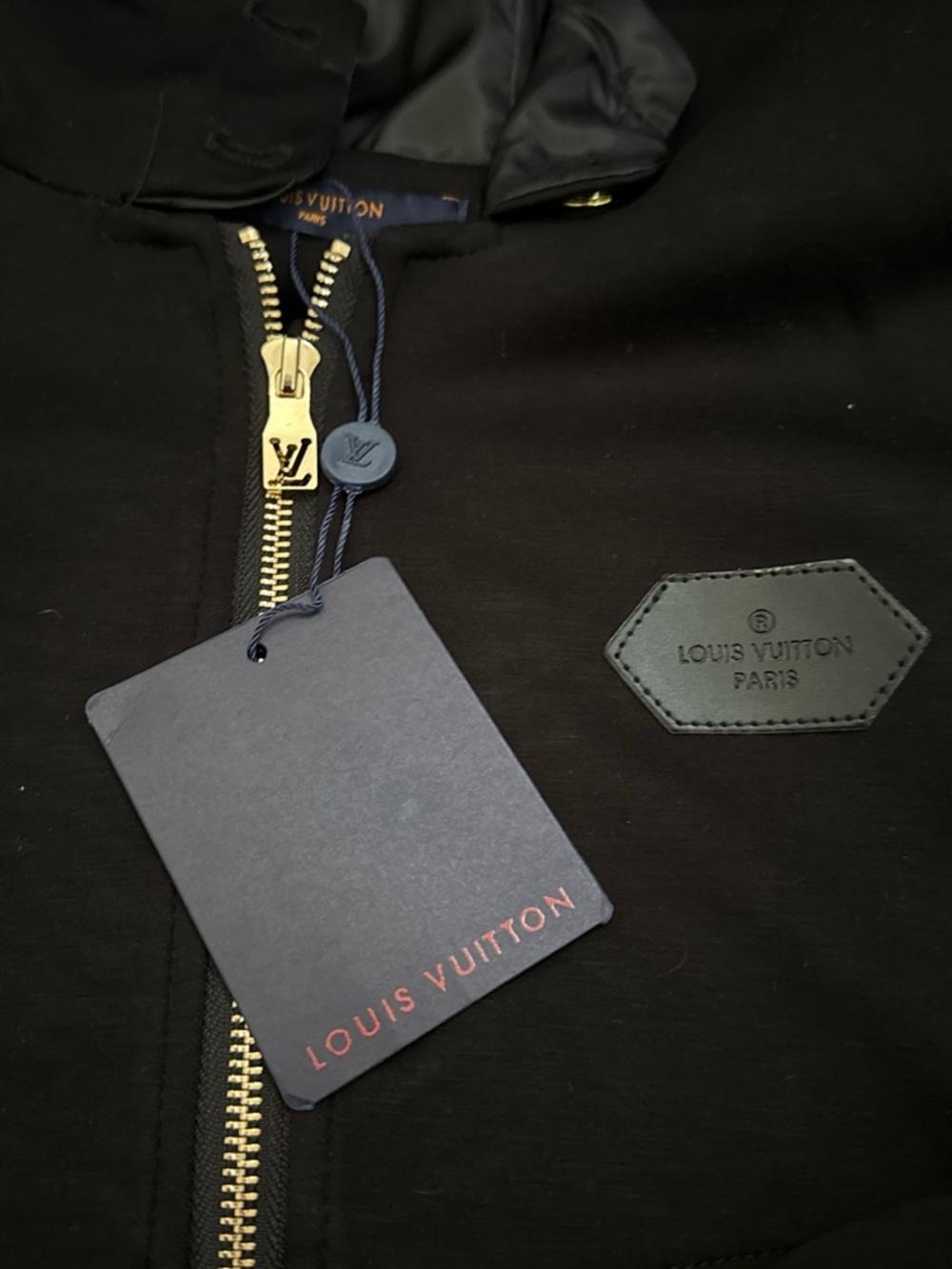 Luxury Garage Sale Black Blazer Jacket with Gold Zipper Details